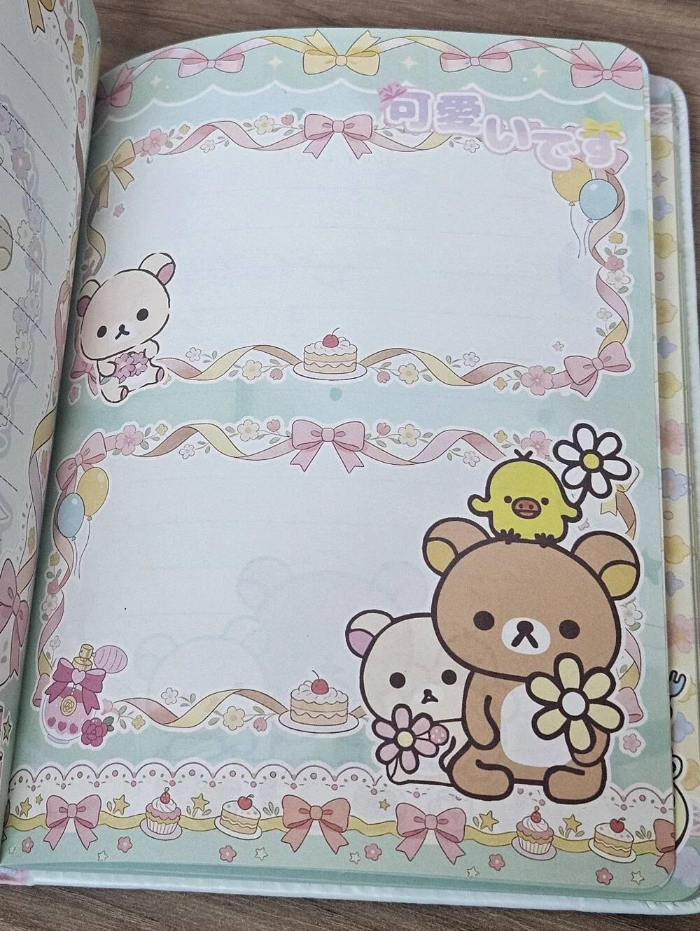 Kawaii Pastel Bear Cushioned Hardcover Notebook Journal